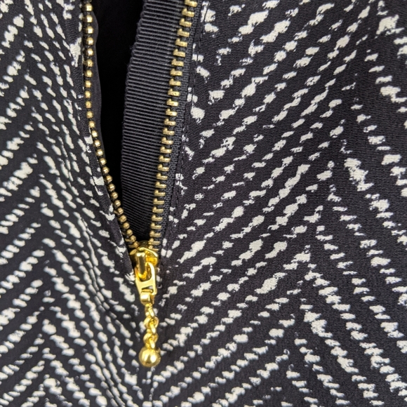 Kate Spade Black & White Front Tie Dress - Picture 8 of 11